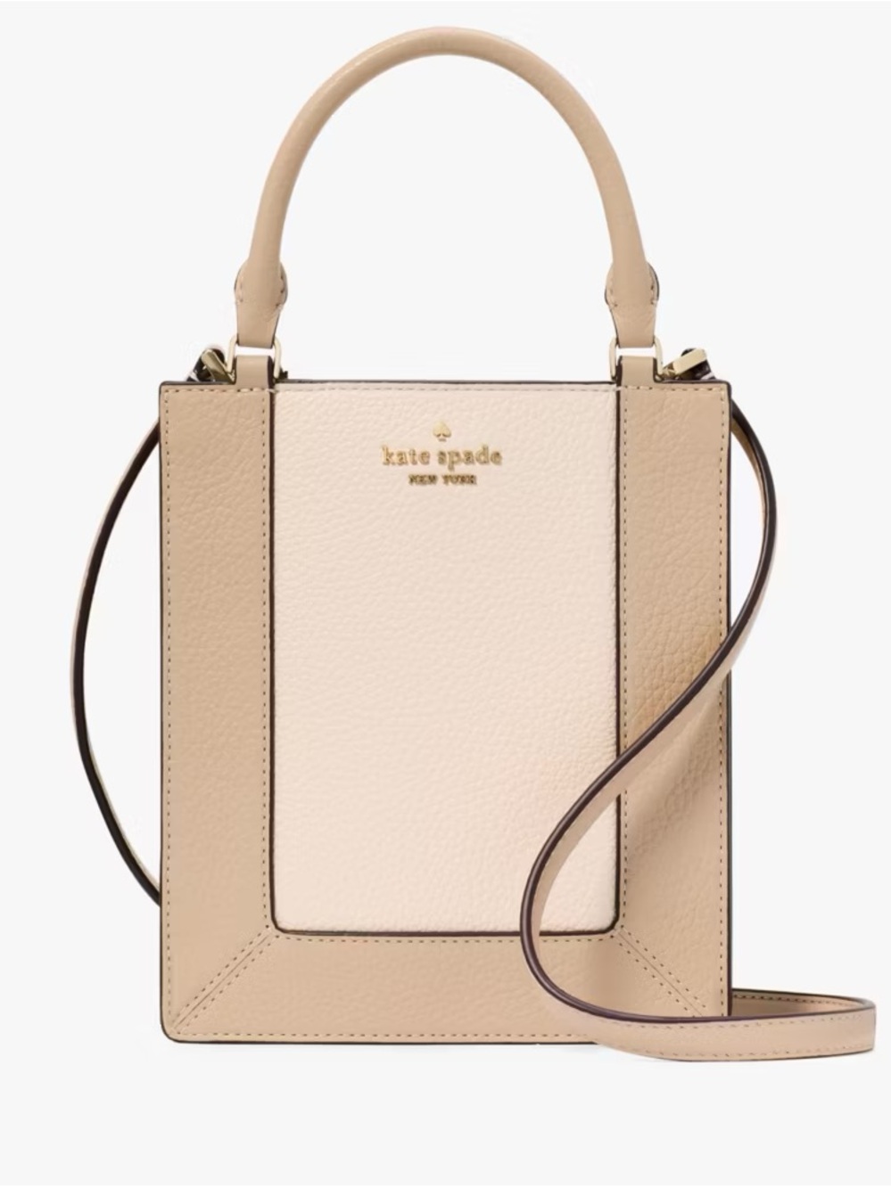 NWT Kate spade Two-Tone Beige & Cream Lena Style Mini Tote